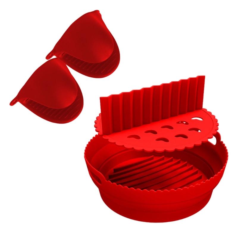 Silicone Air Fryers Liner Divider Heat Resistant Mitts Air Fryers Accessories