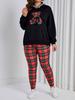European And American Women'S Clothing Autumn And Winter Hooded Casual Sports Sweater Two-Piece Set