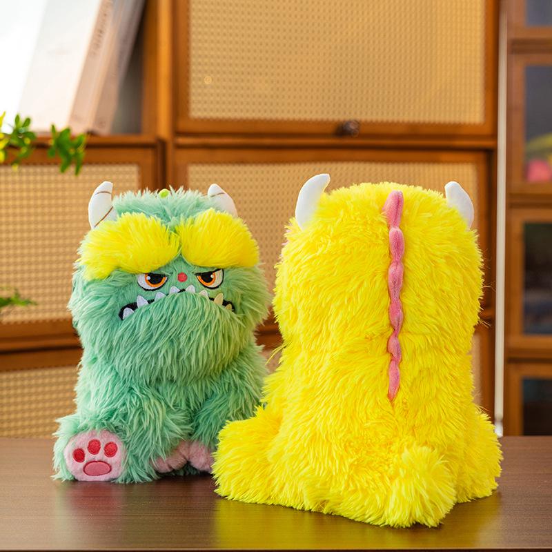 Creative Long-Haired Monster Plush Doll - Cute Stuffed Toy & Sleeping Pillow Gift for Girls