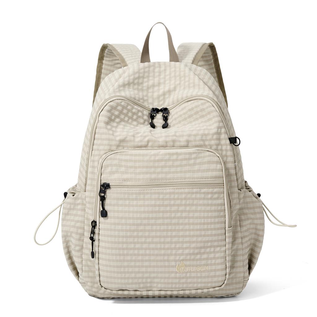 Schoolbag plaid student schoolbag women's bag small fresh Mori light backpack casual backpack can be customized backpack wholesale