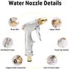High Pressure Hose Nozzle Metal Handheld Water Nozzle Sprayer for Garden Watering Car Washing