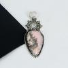 Natural Rhodochrosite Gemstone Pendant 925 Sterling Silver- Handmade Design, Everyday Wear Jewelry, Unique Rhodochrosite Pendant Father's Day Gifts