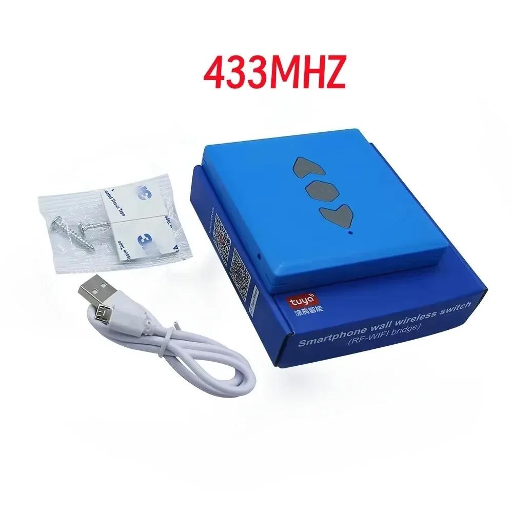 

Tuya Wifi Universal Garage Remote Control Wireless RF 433MHz 868mhz 3 Buttons Controller For Intelligent Smart Life Devices