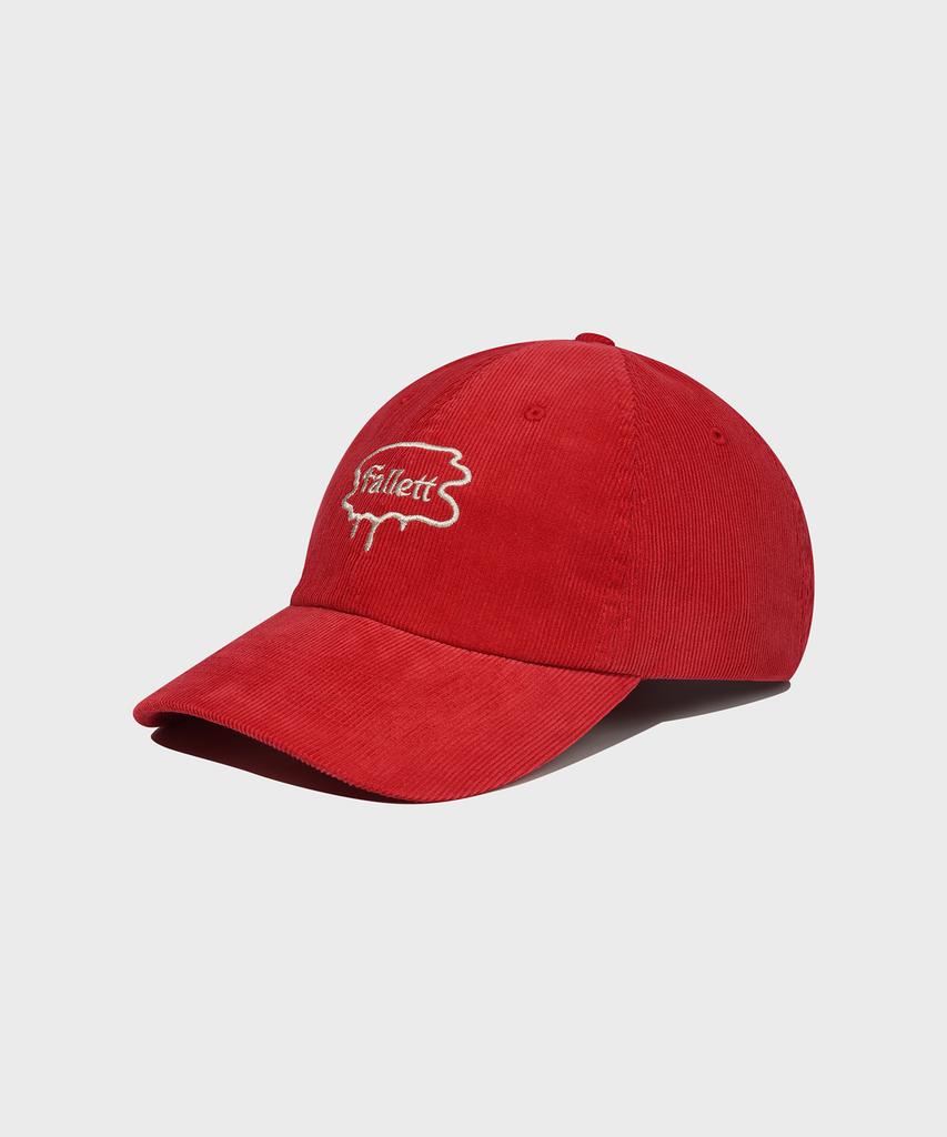FALLETT Brush Logo Ball Cap Red