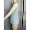 Sommer Damen Weste Rundhals Weiche Waffelstrickweste Lockeres Tanktop