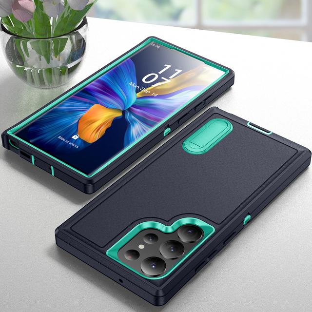 Anti -Drop Dustproof Mobile Phone Bag Case For Samsung Galaxy S23 Ultra S22 Plus A14 A13 A53 5g Kickstand Back Cover Coque