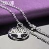 Collier pendentif arbre de vie en argent Sterling 925, bijoux de mode de mariage