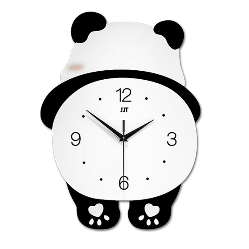 Креативные настенные часы-маятник с пандой