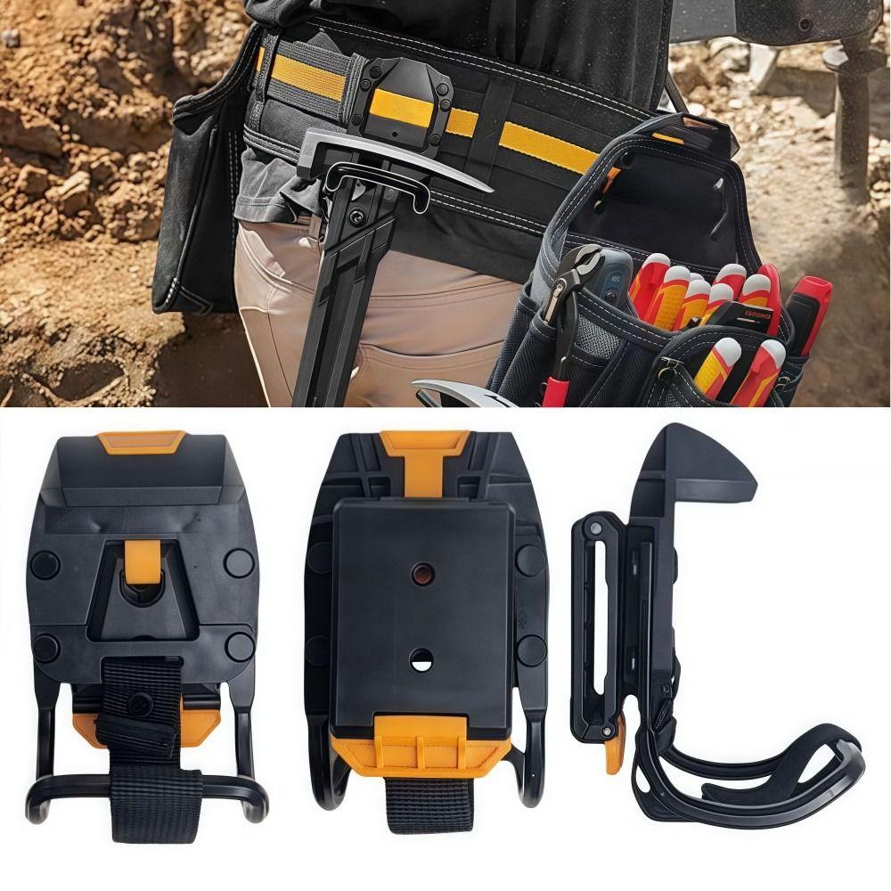 Sturdy ABS Claw Hammer Hanger Quick Attach Tool Belt Buckle Hammer Waist Bag Clip  Tool Accessories