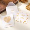 Creative Hot Stamping Greeting Cards With Envelopes For Festival Birthday Thank You Blessing