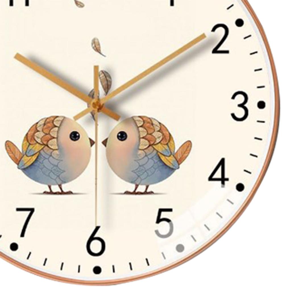 Wanduhr Geräuschlos 8in Schlichter Stil Quarzwerk Heimdekoration für Schlafzimmer Wohnzimmer