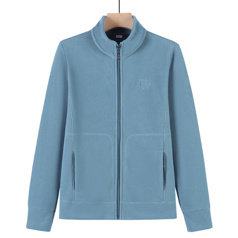 

Женская флисовая куртка для весны и осени: Легкий повседневный топ на молнии для мам и бабушек 3XL (recommended for 57.5-65 kg)