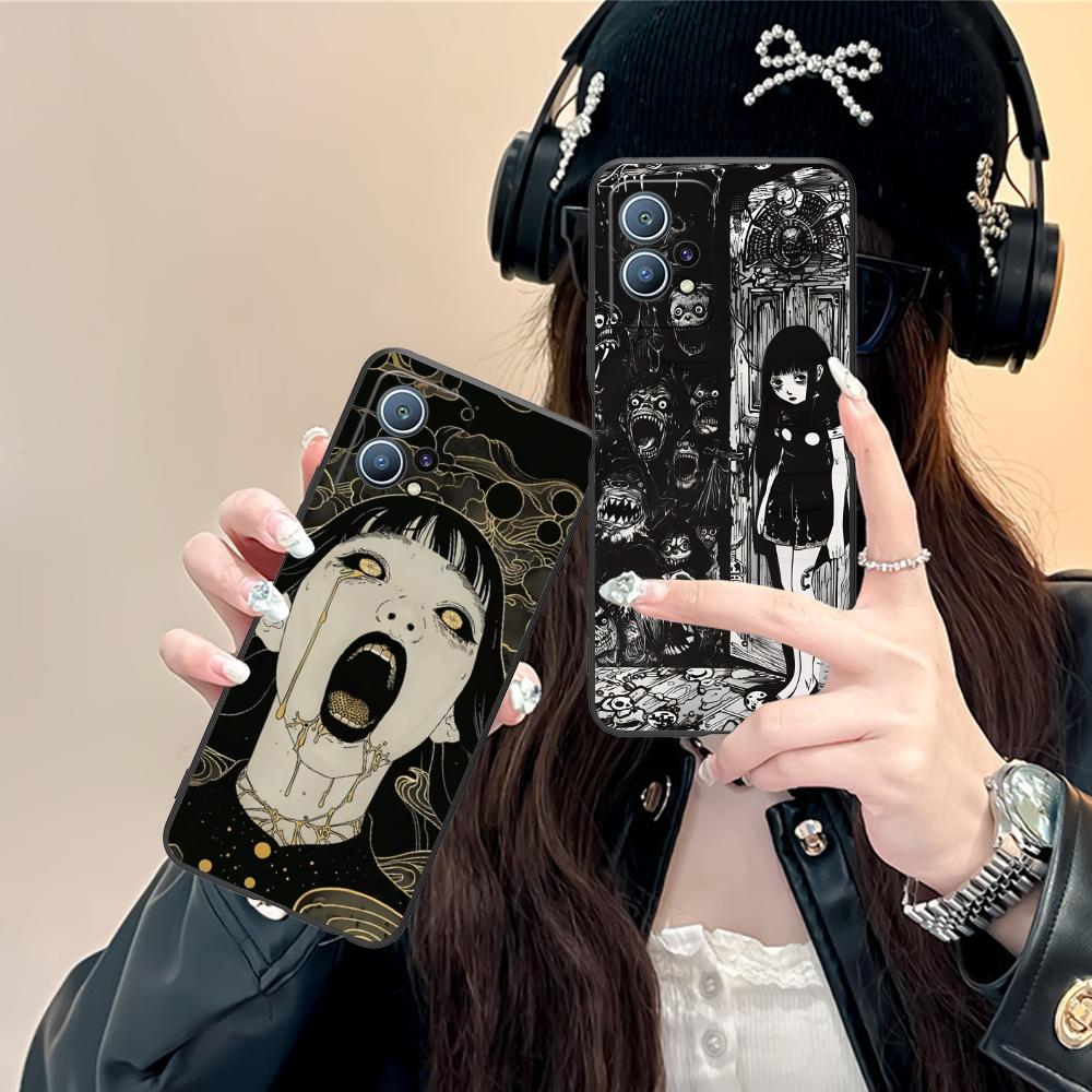 Terror Gothic Art Mobile Phone Case for Huawei P60 P50 P40 P30 P20 P10 P9 P8 Pro Lite Plus Colorful Printing Cover Cover Pretty