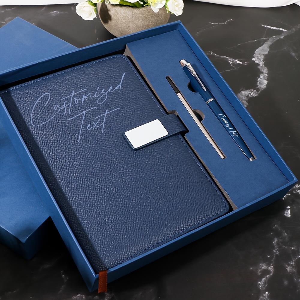 / Text Thickened A5 Notebook with Pen Retro High Quality PU Leather Work Travel Notepad Personalized Diary