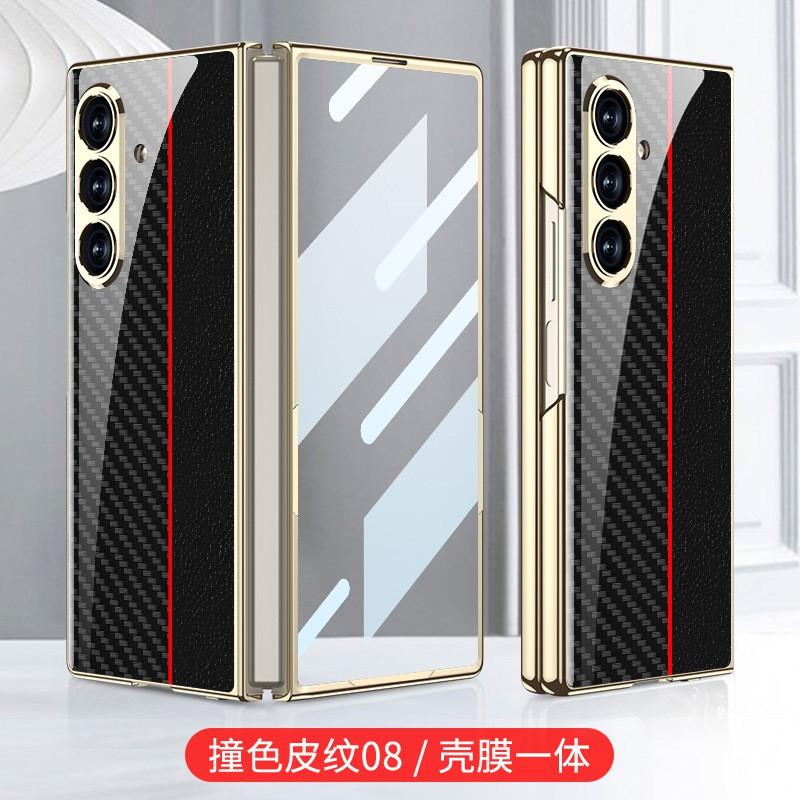 Galaxy Z Fold8 Ultra Schutzhülle Mit Galvanisiertem Glasrücken Künstlerisches Druckdesign Hartschalenabdeckung
