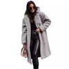 2026 Autumn Winter Women's Long Wool Coat - Fashionable Solid Color Mid-Length Long Sleeve Overcoat