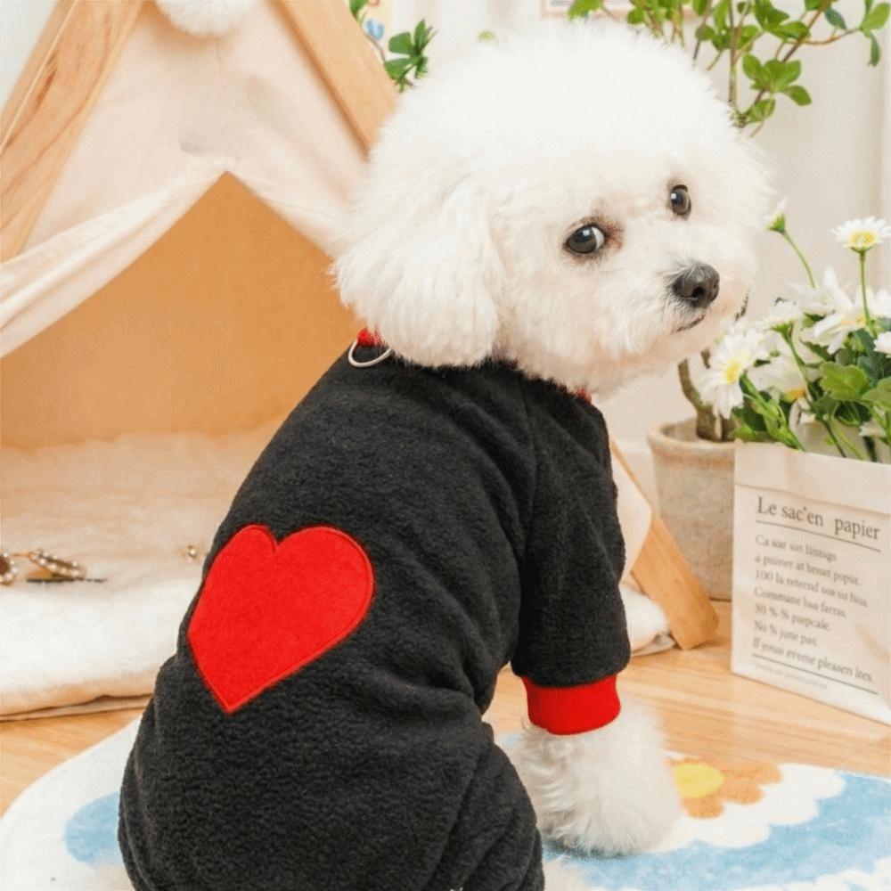 Warm Dog Towing Suit Comfortable Dog Four Legged Clothing Dog Pajamas Autumn Winter