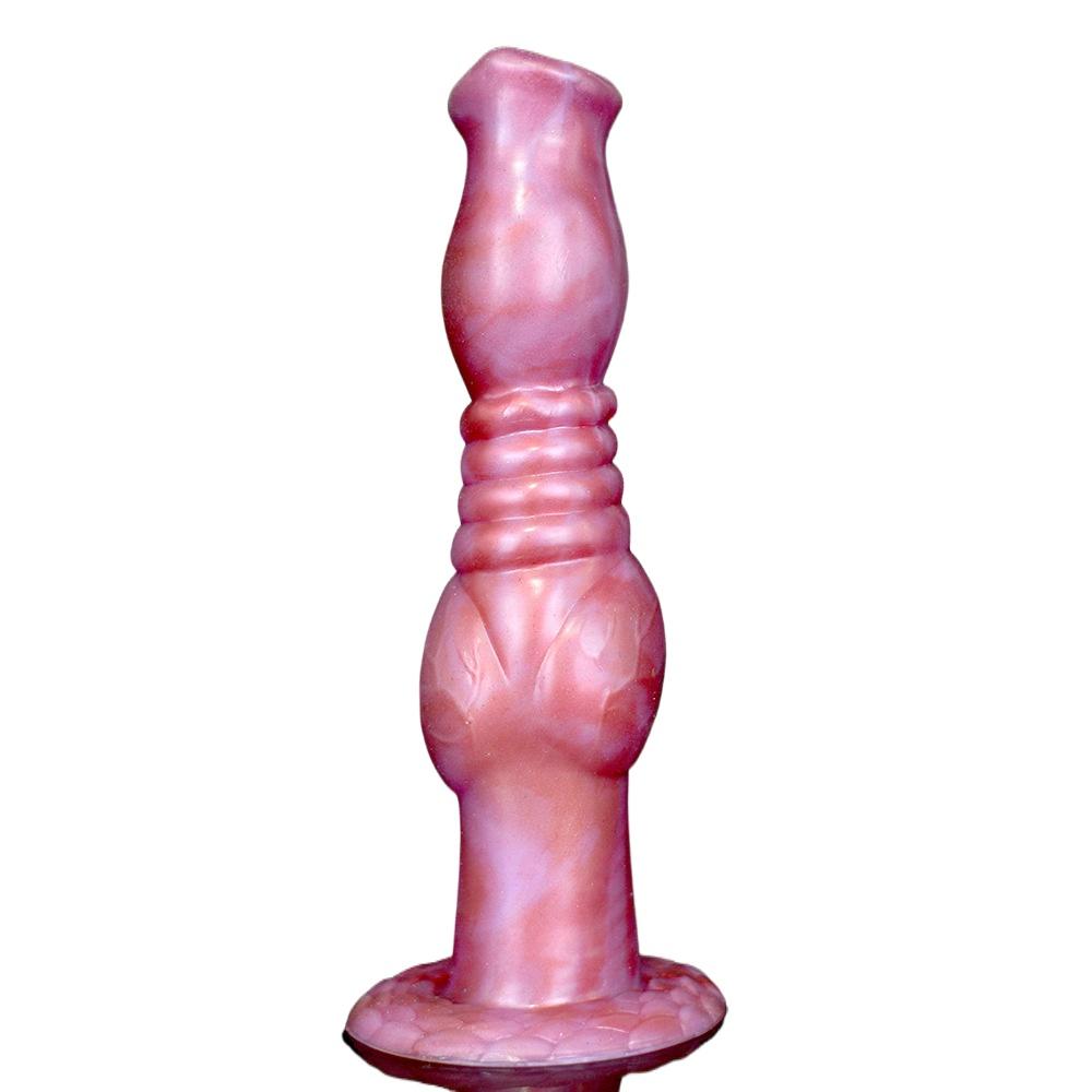 Alien Shape Dildo for Women - Soft Realistic Suction Cup Masturbator, Thrusting Sex Toy with Anal Plug for Adults