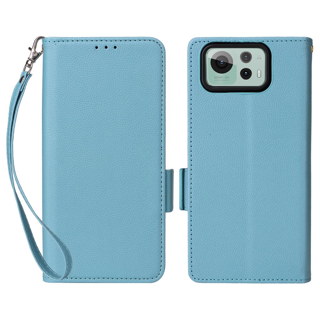 For Asus Zenfone 12 Ultra 5G Case with Wrist Strap Litchi Texture PU Leather Wallet Phone Cover
