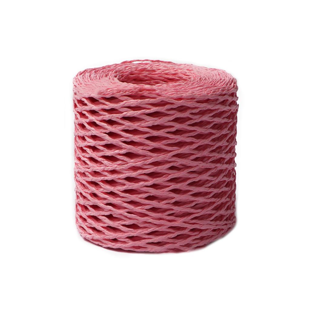 Cotton Raffia Yarn Crochet Summer Sun Hat Yarn Beach-Bag Yarn Raffia Straw Yarn DIY Knitting Material for Women Girls