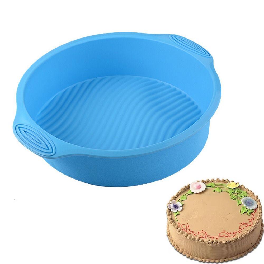 DIY Round Silicone Mold Creative Silicone Baking Pan Bakeware Muffin Cake Mold Baking Tool