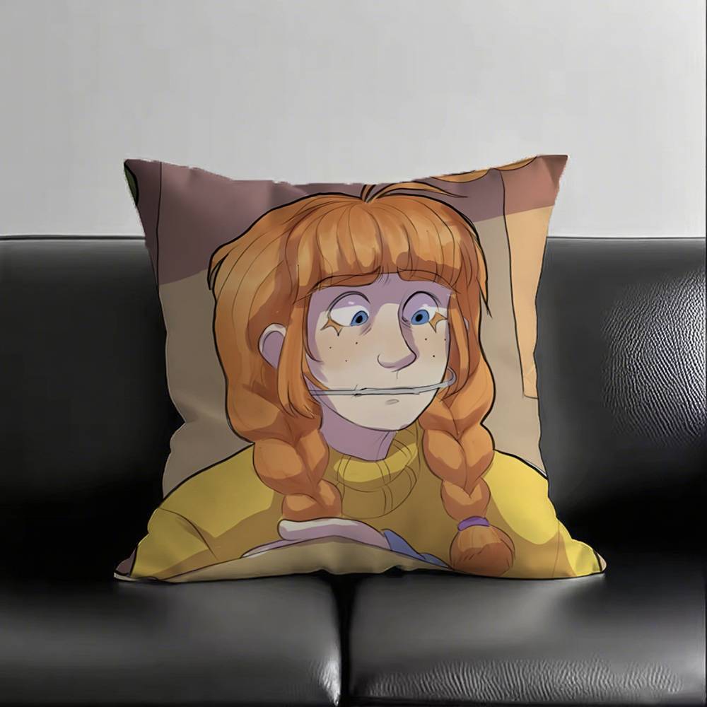 1pc Blueycapsules Pillow Case Square Bedroom Sofa Leisure Comfort Cushion Car Living Room Home Decoration