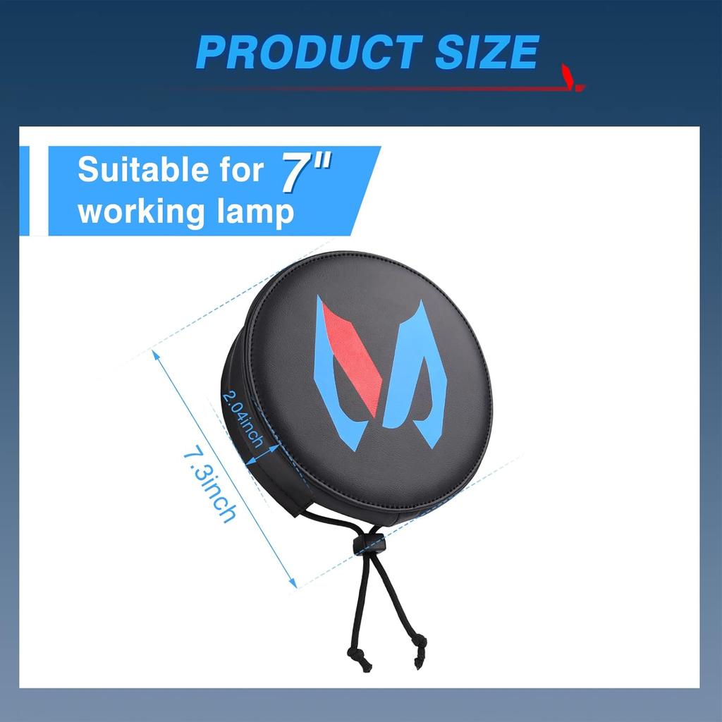 7/9 Tommers Svart LED Pods Beskyttelsesdeksel, LED Kube Lysdeksel Beskyttende Lysbar Offroad Lys Kjøre Tåkelys Linsecover