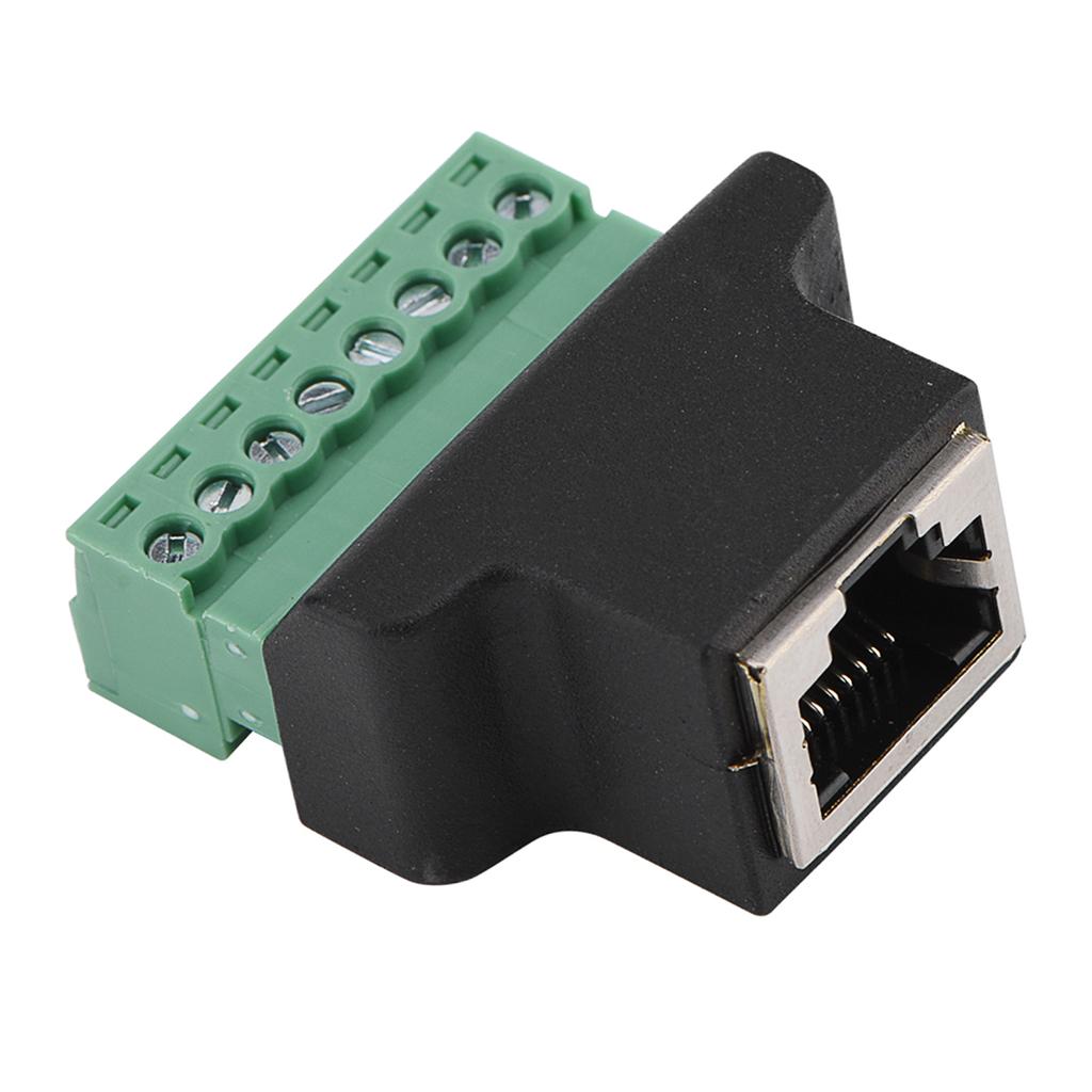 DVR Ethernet Connector RJ45 Female Jack to 8 Pin Screw Terminal Connector