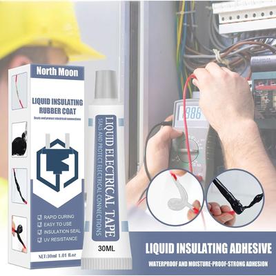 30/50ml Flytande Isoleringstejp Vattentät Reparationsgummi Snabbtorkande Fixeringslim Flytande Isolationspasta Fixeringslim