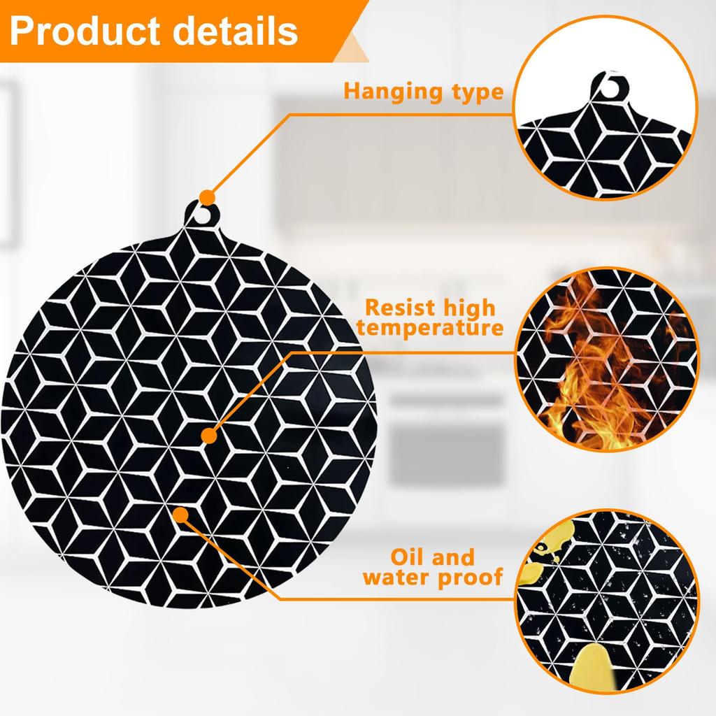 Induction Cooktop Protector Mat Silicone Induction Hob Cover Mat Reusable Cooktop Scratch Protector for Induction Stove
