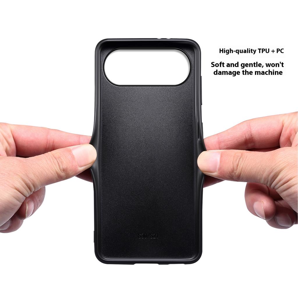 For iPhone Air Case Calf Texture Leather + PC + TPU Phone Cover