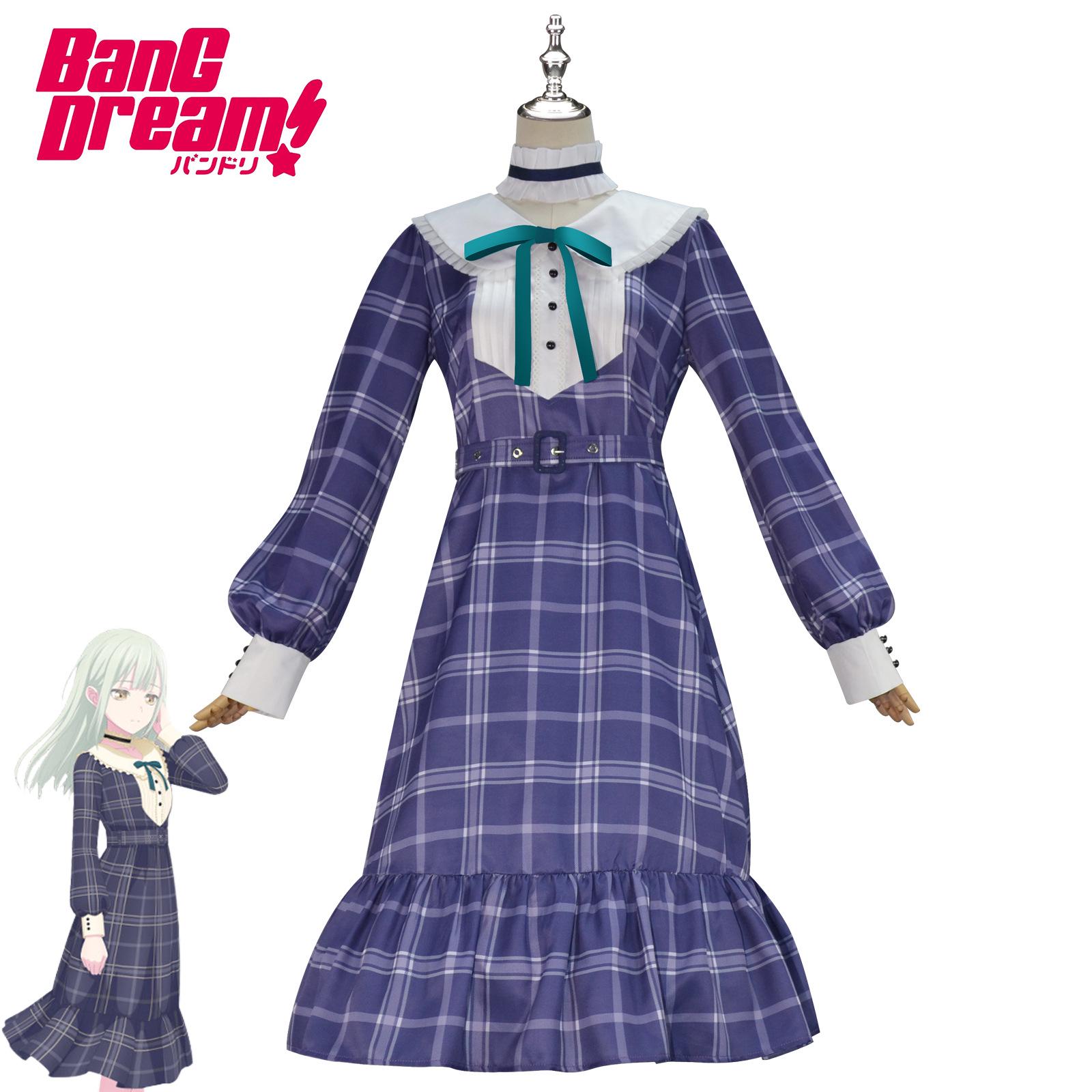 

Wakaba Mutsumi Ave Mujica Stage Cosplay Costume - Women’s Plaid JK Skirt One Size