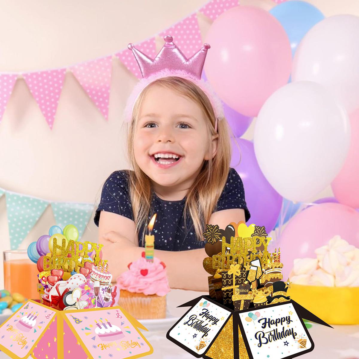 Biglietto di auguri creativo fatto a mano in 3D per la festa dell'insegnante con auguri di buon compleanno per gli studenti. s664 butterfly 3D birthday card