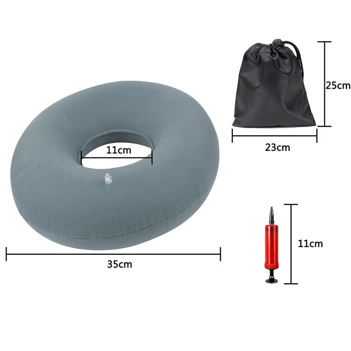 Coussin Jhy Coussin De Siege Gonflable En Polyester, Pour Hemorroides, Douleurs Au Coccyx, Grossesse.