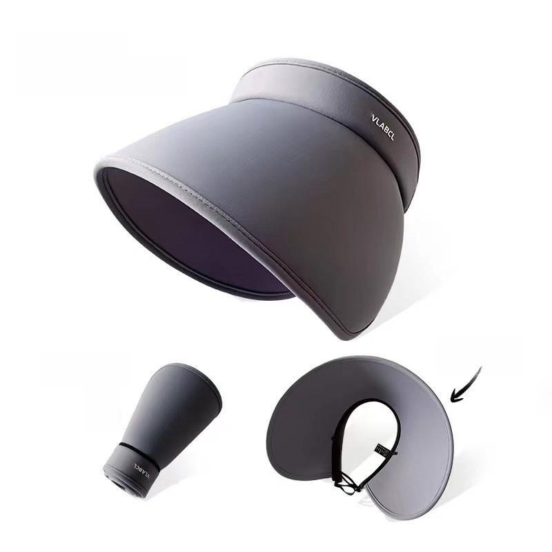 Summer Uv Sun Hat With Oversized Brim Ice Silk Material For Casual And Fashion Use