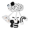 Baby Cute Cartoon Animal Spiral Plush Toy Newborn Black White Car Seat Stroller Hanging Rattles Toy Type 1
