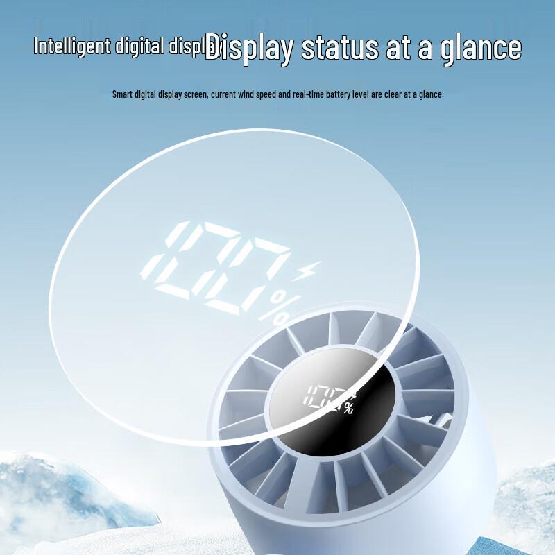 Lemao Mini Foldable Digital Display USB Fan