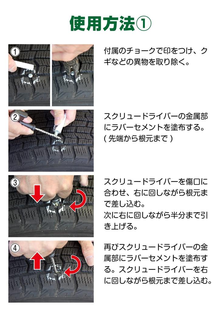 Meltec ML-331 Punk Repair Kit, For Motorcycles, Passenger Cars, 4WD Cars, Storage Case Included, Other 5 Types Set