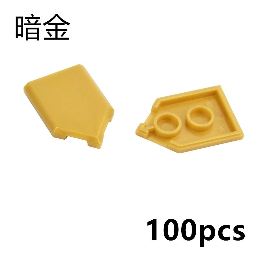 100PCS MOC Bricks 22385 2x3 Shield Light Panel LED 22385 2x3 Tile Building Blocks DIY Construction Toys Compatible With 3068