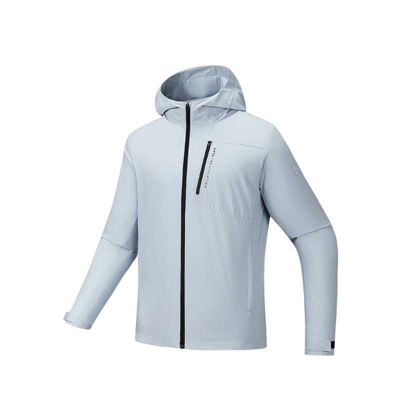 Anta Training Series Sports Casual Simple Hooded Zipper Comfortable Versatile Jacket Men Jacket 152537605N-1