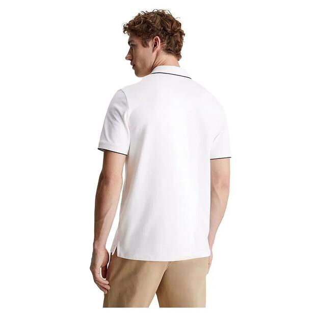 Calvin Klein Stretch Pique Tipping поло с короткими рукавами