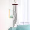 12 Tubes Wind Chime Pendant Silver Aluminum Balcony Coffee Shop Garden Home Decoration Hanging Decor Wonderful