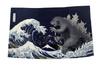 Forkart Godzilla Noren Viste del Monte Grande Tenda Blu Navy, Trentasei Fuji, Mostri,