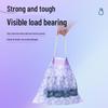 Extra Thick Lavender Handheld Trash Bags with Leak-Proof Design, Enlarged Drawstring, No Tearing, Kitchen Specific, Large Size.