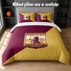 Aston Villa Football Design Bed Bedding Set 1 Duvet Cover + 2 Pillowcases Soft Breathable Household Bed Linens