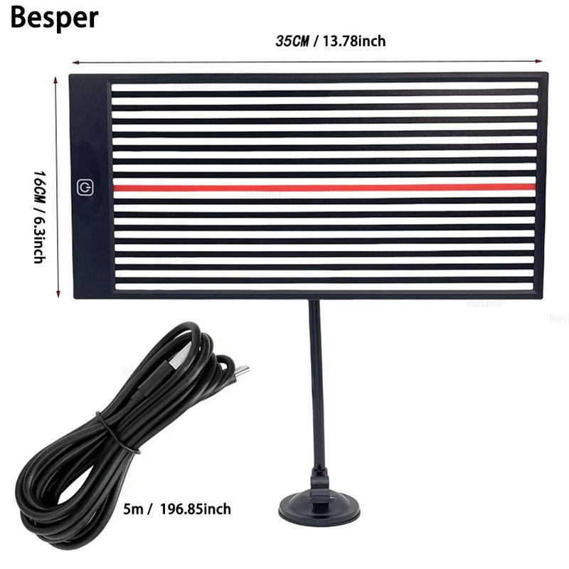 Besper 196.85inch USB Reflection Light Board Professional Dent Light Board Tool Auto Repair Lighting Reflection Repair Tools