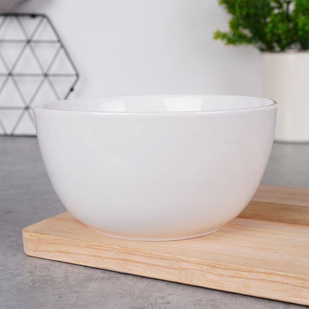 White Porcelain Bowl for Soup, Salads, Dishes, Fruits, Salads 950ml
