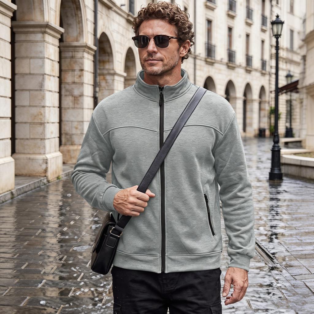 Men's Casual Lined Cardigan Jacket