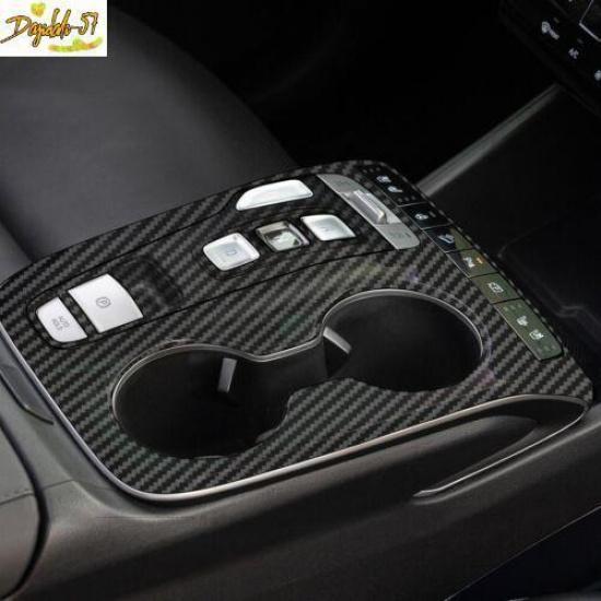 For Hyundai Tucson   Carbon Fiber Console Gear Shift Panel Trim Decor