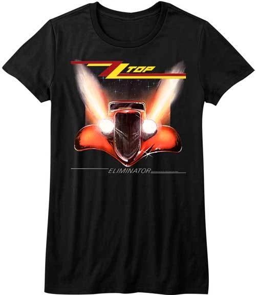 ZZ Top Eliminator Women s Fitted T Shirt Rock Music Concert Tour Merch S